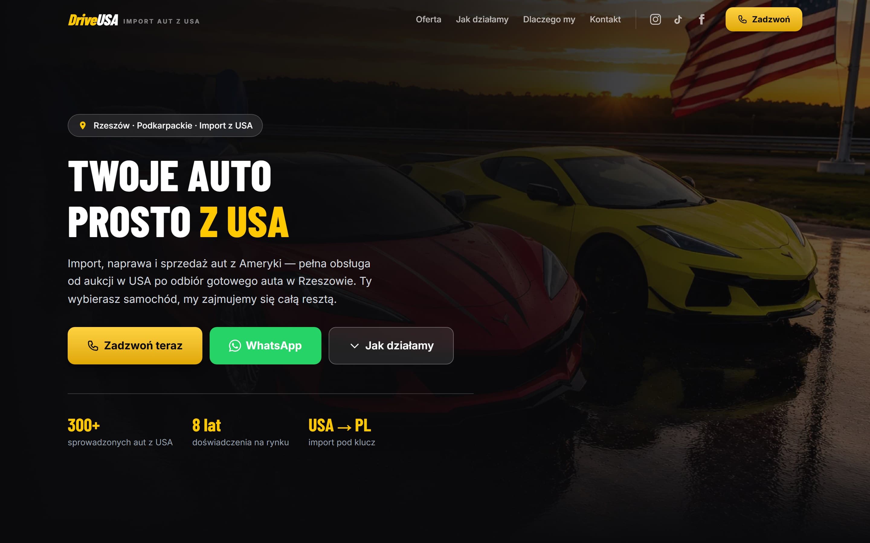 DriveUSA — strona komisu — 1